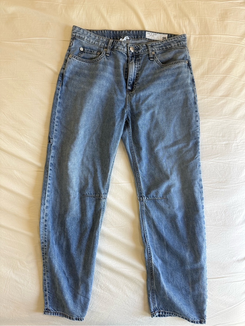 rag & bone Featherweight Stevie Mid Rise Tapered Jeans